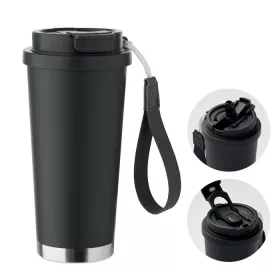 Duplafalú pohár 500 ml (Fekete)