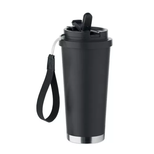 Duplafalú pohár 500 ml (Fekete)