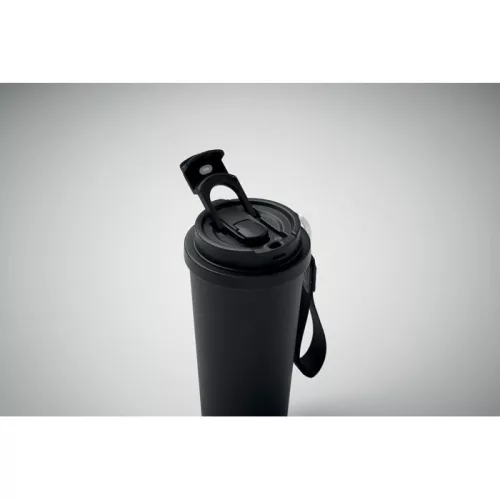 Duplafalú pohár 500 ml (Fekete)