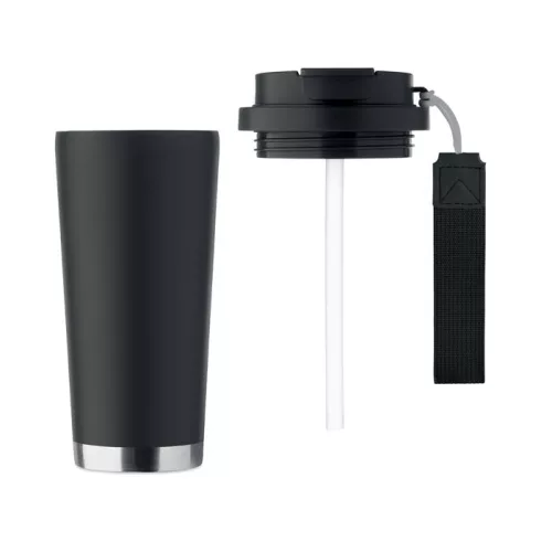 Duplafalú pohár 500 ml (Fekete)