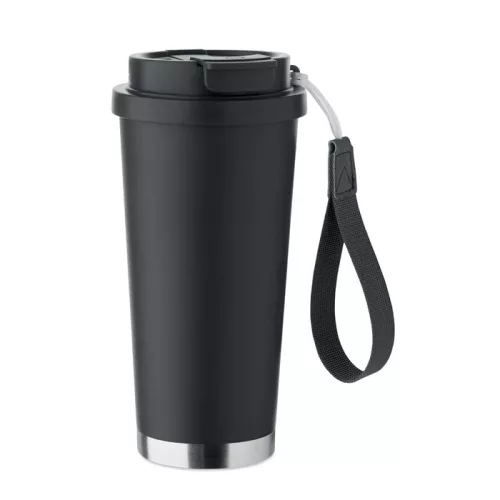 Duplafalú pohár 500 ml (Fekete)