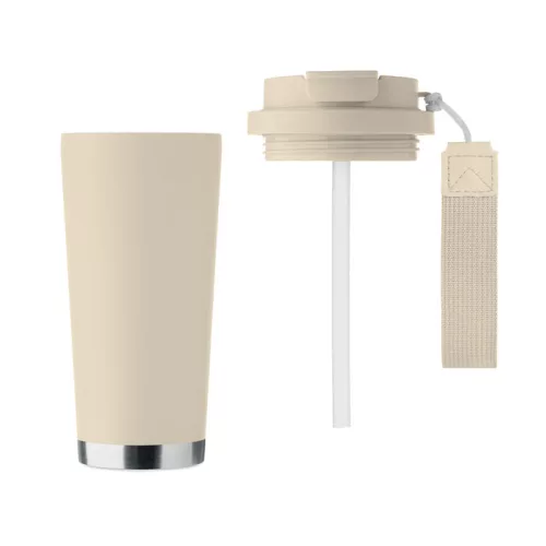 Duplafalú pohár 500 ml (Bézs)