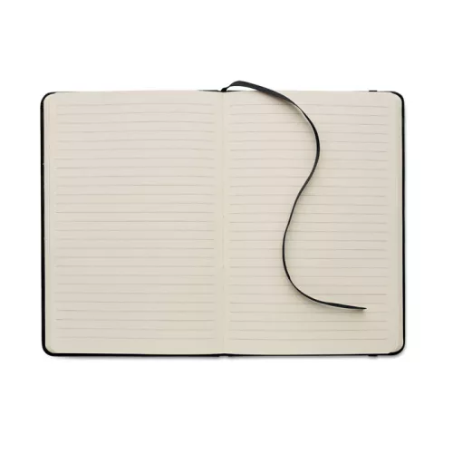 A5 füstös színű PU notesz (Fekete)