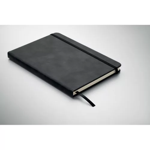 A5 füstös színű PU notesz (Fekete)