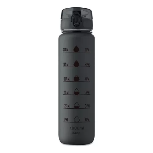 RPET sportkulacs 1 l (Fekete)
