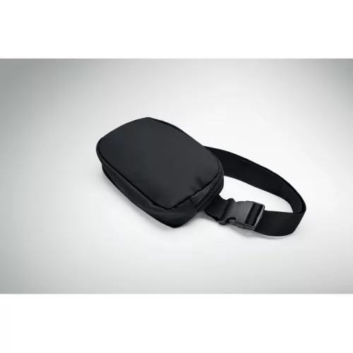 210D poliészter övtáska (Fekete)