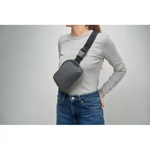 210D poliészter övtáska (Kőszürke)