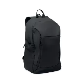 15 col puha PU laptop hátizsák (Fekete)