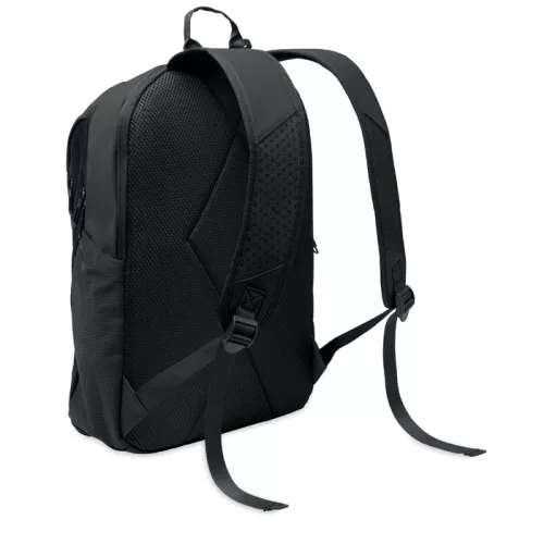 15 col puha PU laptop hátizsák (Fekete)