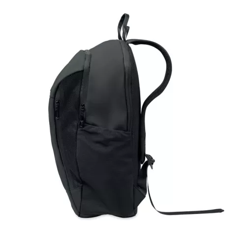 15 col puha PU laptop hátizsák (Fekete)