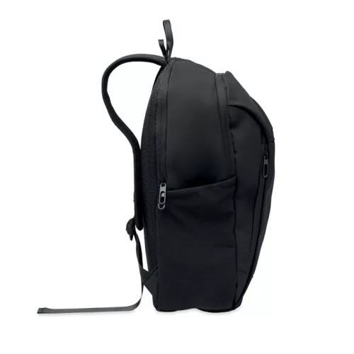 15 col puha PU laptop hátizsák (Fekete)
