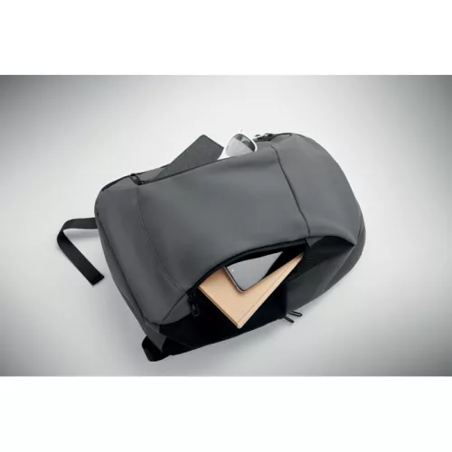 15 col puha PU laptop hátizsák (Kőszürke)