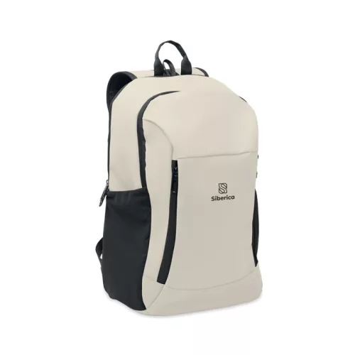 15 col puha PU laptop hátizsák (Törtfehér)