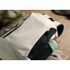 15 col puha PU laptop hátizsák (Törtfehér)