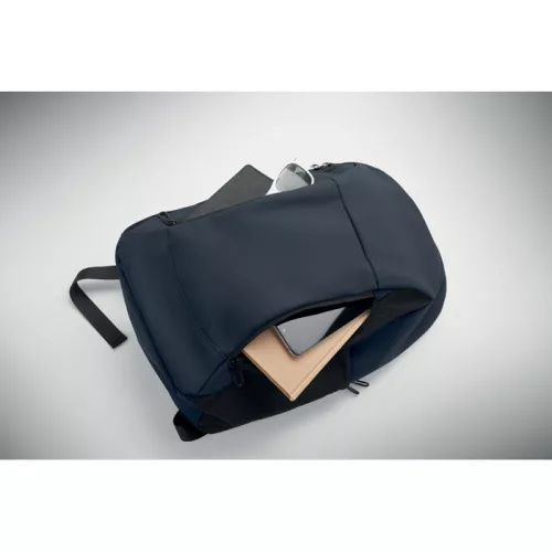 15 col puha PU laptop hátizsák (Francia Tengerészkék)