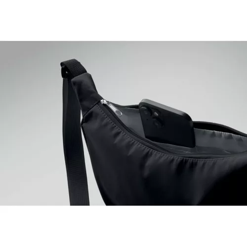 Félhold táska 400D oxford (Fekete)