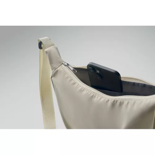 Félhold táska 400D oxford (Törtfehér)