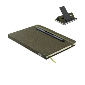 A5 notesz telefontartóval (Sötétzöld)