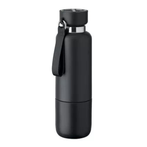 Duplafalú palack 500 ml (Fekete)