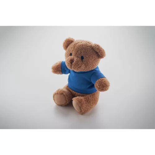 Plüss mackó pólóval 23 cm (Kék)