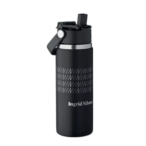 Duplafalú palack 500 ml (Fekete)