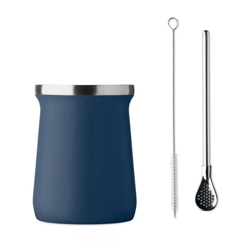 Yerba mate tea pohár (Francia Tengerészkék)