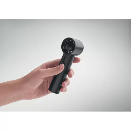Mini kézi nagyseb. ventilátor (Fekete)