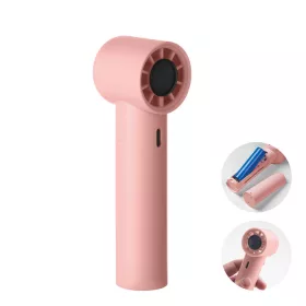 Mini kézi nagyseb. ventilátor (Babarózsaszín)