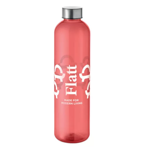 RPET palack 1000 ml (Áttetsző Piros)