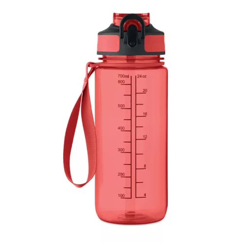 Sport palack 700 ml (Áttetsző Piros)