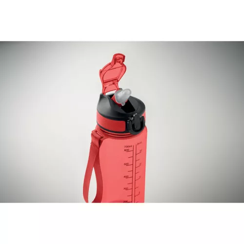 Sport palack 700 ml (Áttetsző Piros)
