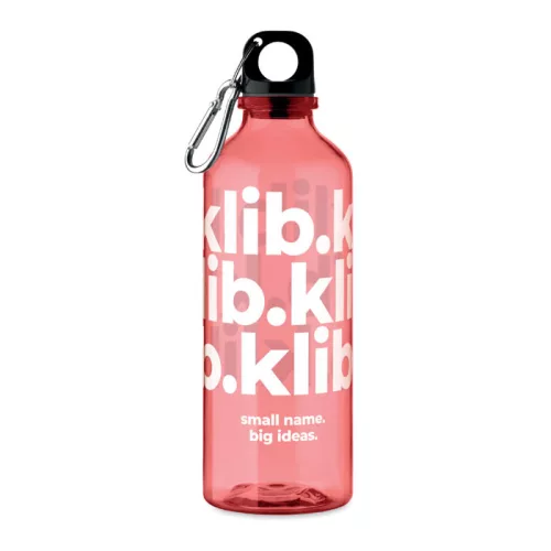 RPET palack 500 ml (Áttetsző Piros)