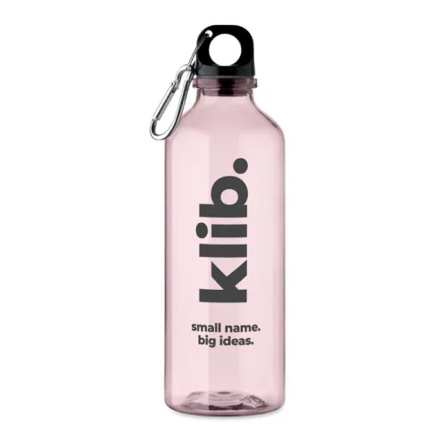 RPET palack 500 ml (Áttetsző Rózsaszín)