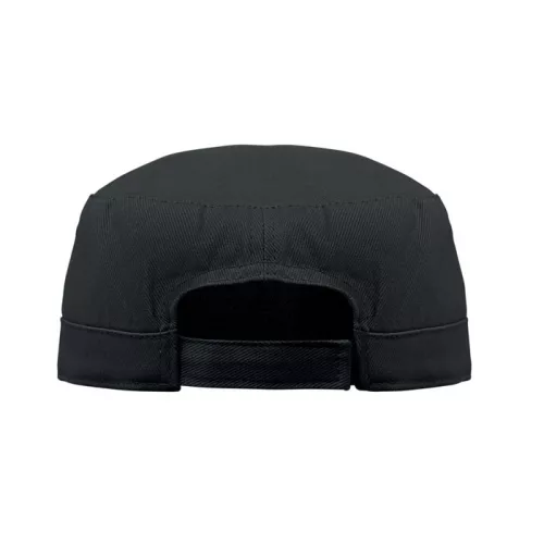 Katonai stílusú sapka 260 g/m² (Fekete)