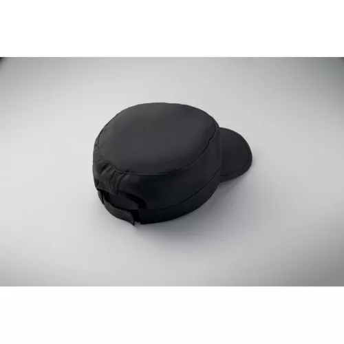 Katonai stílusú sapka 260 g/m² (Fekete)