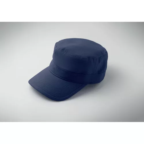 Katonai stílusú sapka 260 g/m² (Kék)