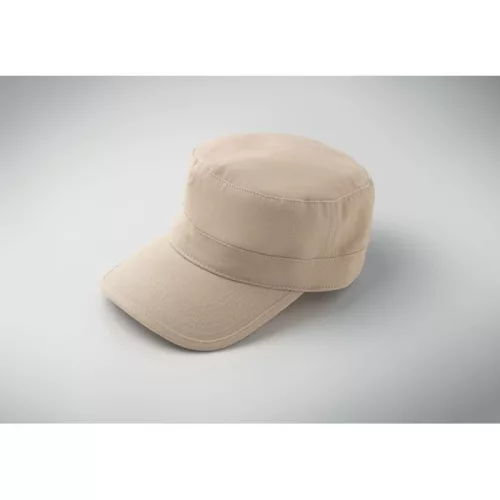 Katonai stílusú sapka 260 g/m² (Bézs)