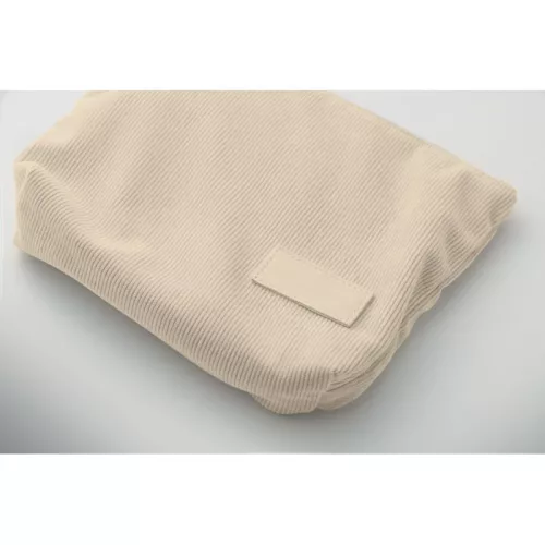 Kordbársony kozmetikai táska (Bézs)