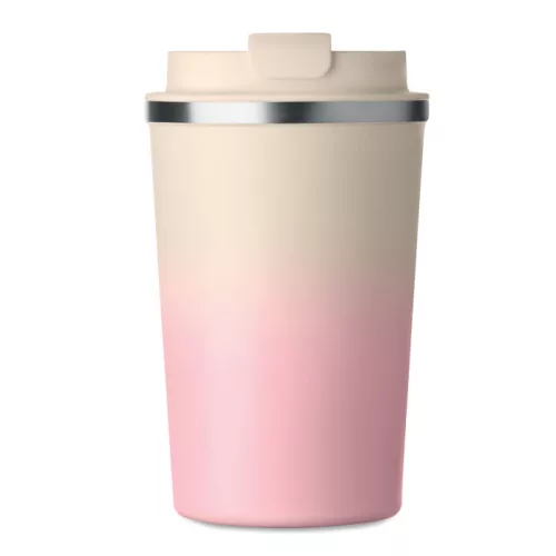 Duplafalú pohár 350 ml (Babarózsaszín)