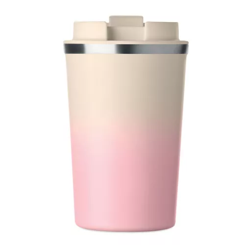 Duplafalú pohár 350 ml (Babarózsaszín)
