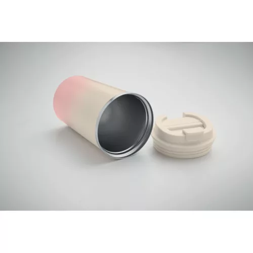 Duplafalú pohár 350 ml (Babarózsaszín)