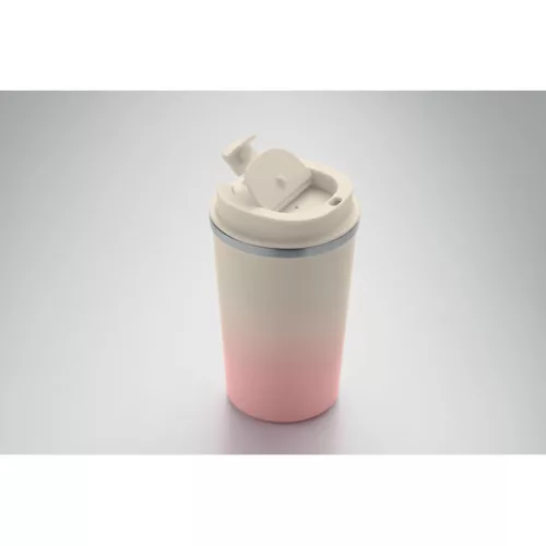 Duplafalú pohár 350 ml (Babarózsaszín)