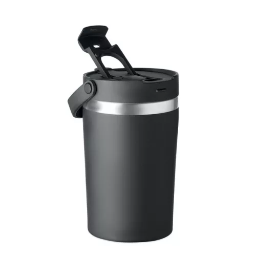 Duplafalú pohár 350 ml (Fekete)