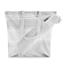 Strandtáska hamam törölközővel (Szürke)