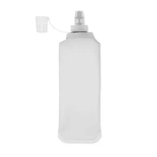 Összecsukható kulacs 500 ml (Áttetsző Fehér)