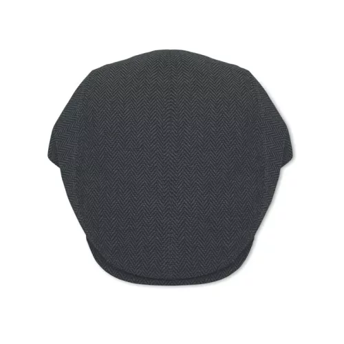 Gatsby lapos sapka 335 g/m² (Fekete)