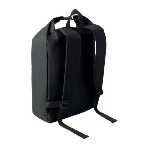 15 col rolltop laptop hátizsák (Fekete)