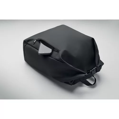 15 col rolltop laptop hátizsák (Fekete)