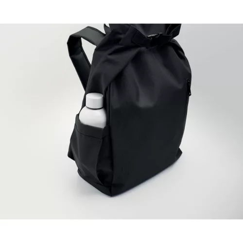 15 col rolltop laptop hátizsák (Fekete)