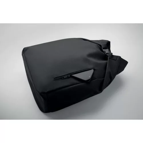15 col rolltop laptop hátizsák (Fekete)